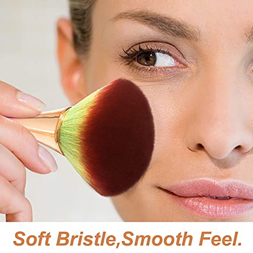 Jutoe 2 Pcs Large Kabuki Makeup Brush Set - Soft, No-Shed Bristles