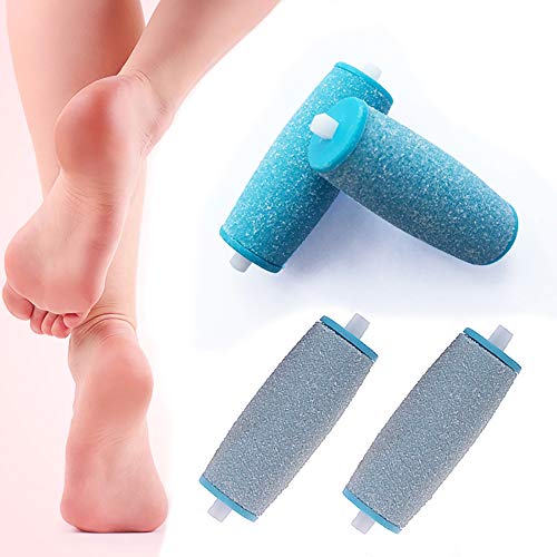 Extra Coarse Replacement Rollers for Amope Pedi - Blue, 4 Pack