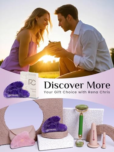 Rena Chris Amethyst Gua Sha Tool for Face Massage - Purple