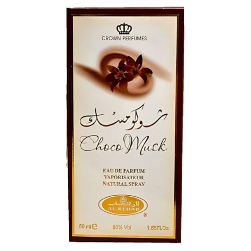 Al Rehab Choco Musk Eau De Parfum Spray for Women 1.65 oz - Decadent Gourmand Fragrance