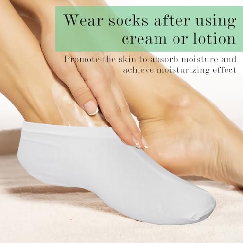 Gjinxi Moisturizing Socks for Dry Feet - Cotton Spa Socks