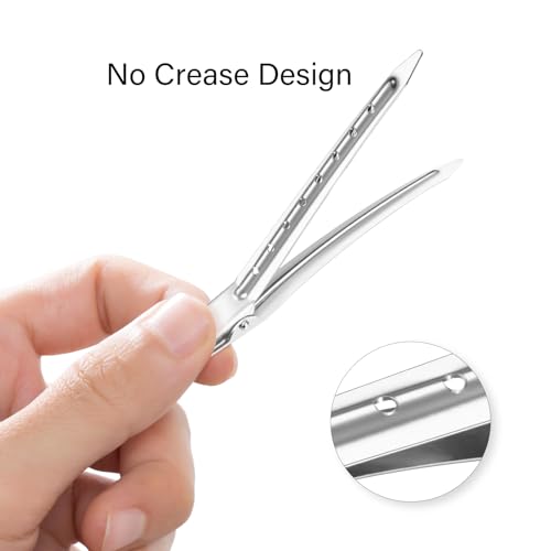 40PCS Metal Duck Bill Hair Clips for Women - 3.5 Inch Alligator Clips