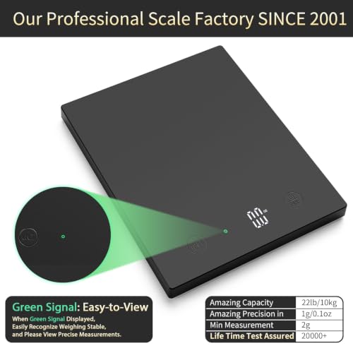 Homebuds Digital Kitchen Scale - 22lb Capacity, 0.1oz Precision