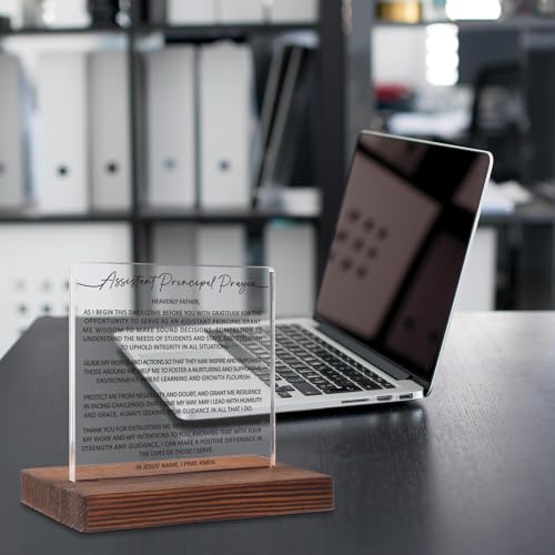Christian Desk Plaque Gift for Assistant Principal | Positive Energy Decor