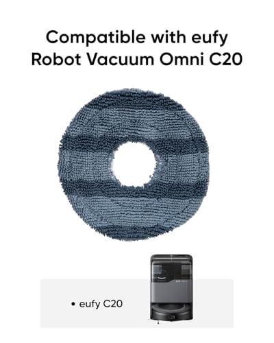 eufy Vacuum Mop Replacement Pads - 2-Pack, Durable Microfiber