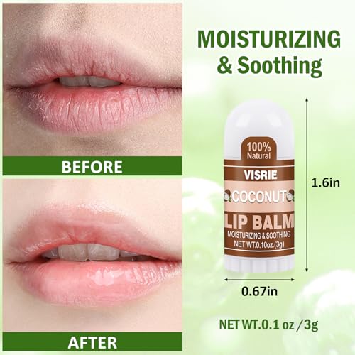 20-Pack Mini Lip Balm with 10 Flavors - Moisturizing Care