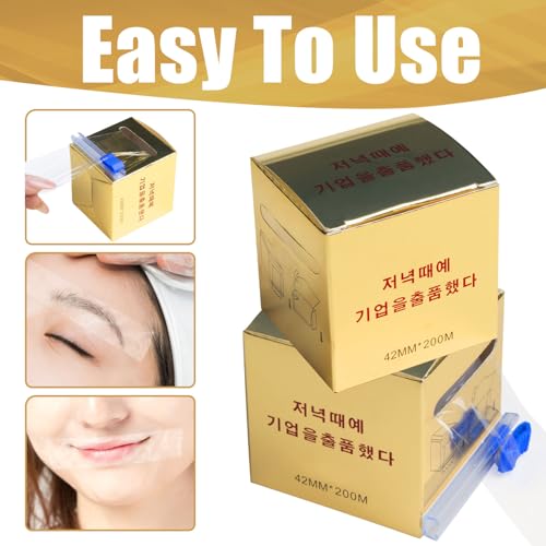Fenshine 2 Pack Disposable Eyebrow Microblading Plastic Wrap for Professional Makeup