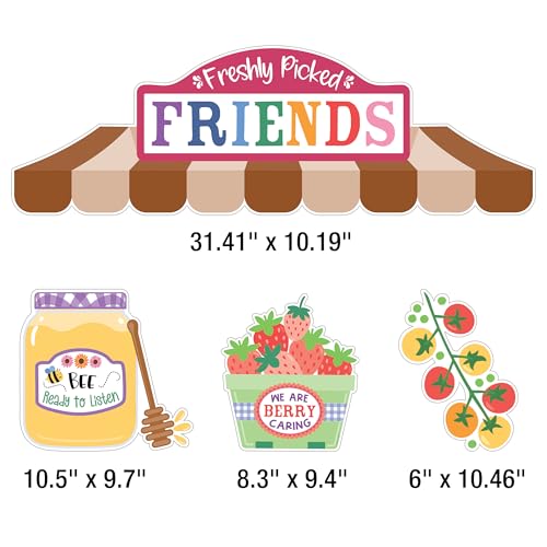 Carson Dellosa Freshly Picked Friends 41pc Classroom Bulletin Board Set