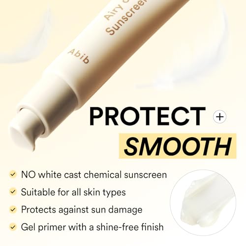 Abib Airy Gel Sunscreen SPF 30 Semi-Matte Pore-Refining Primer for Sensitive Skin