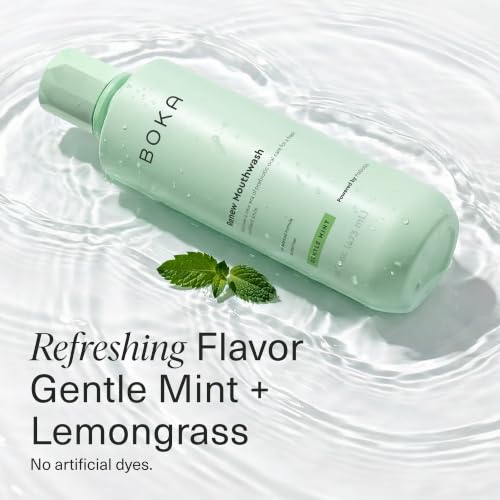 Boka Renew Gentle Mint & Lemongrass Mouthwash 16 fl oz – 1 Pack, pH-Balanced, Fluoride-Free