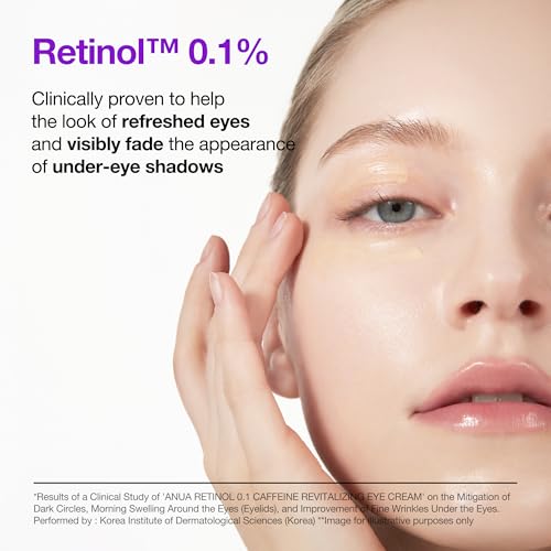 Anua Retinol 0.1% Caffeine Revitalizing Eye Cream - 1.05 fl oz