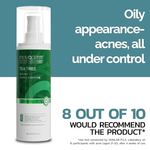Mineaderm Tea Tree Oil Face Wash for Oily & Acne-Prone Skin - 6.76 fl oz
