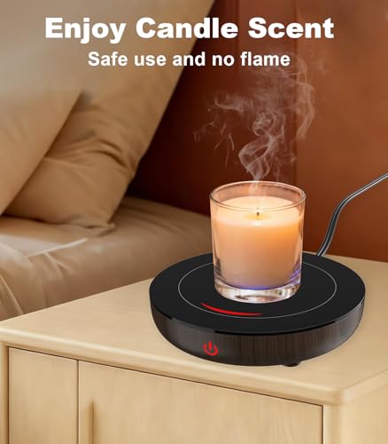 Kepwam Coffee Mug Warmer with 3 Temperature Settings & Auto Shut-Off