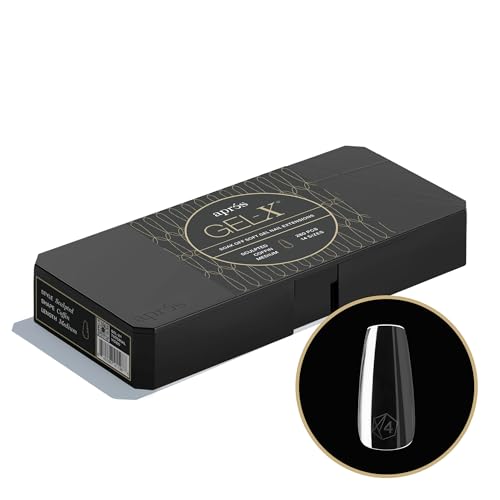 Apres Gel-X Coffin Nail Tips | 280 Soft Tips in 14 Sizes