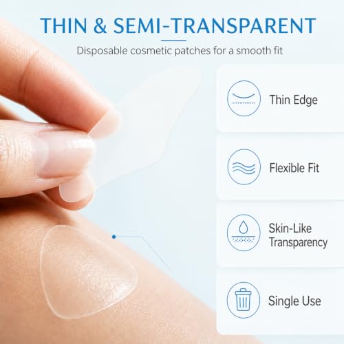 Face Wrinkle Patches 208 Pcs for Forehead, Frown & Smile Lines, Skin Support