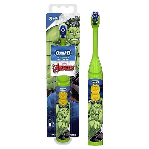 Oral-B Kids Marvel Avengers Battery Toothbrush, Soft Bristles, 2-Pack
