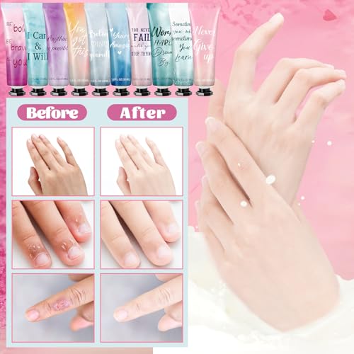 Leelosp 10-Pack Motivational Hand Cream Gift Set, Travel Size Lotion