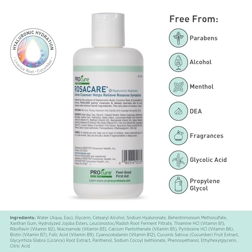 PROcure Rosacare Gentle Cream Cleanser with Hyaluronic Acid