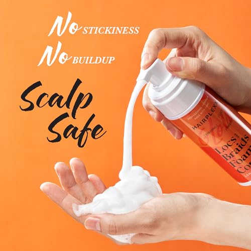 Hairplexx Glow Locs & Braids Mousse with Shea Butter - 5.07 Fl Oz