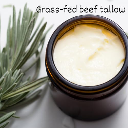 Unscented Beef Tallow Face Moisturizer - Natural Nourishing Skin Cream for Sensitive & Dry Skin