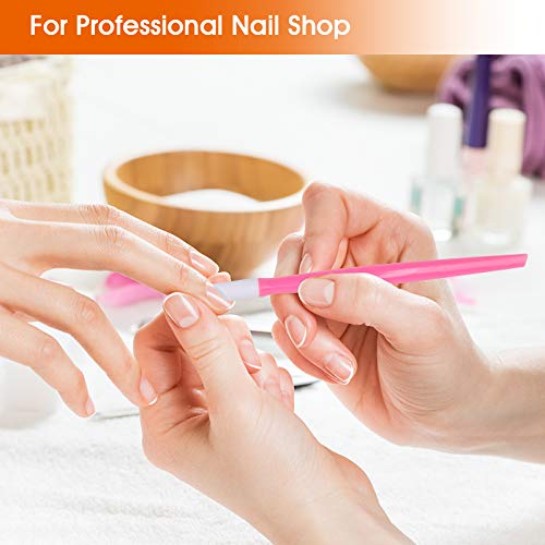 AHIER 10-Piece Rubber Nail Cuticle Pusher Set for Manicure