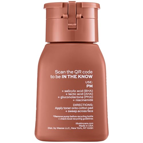ITK Tri-Acid Facial Toner with AHA, BHA, PHA & Niacinamide - 5 Fl Oz