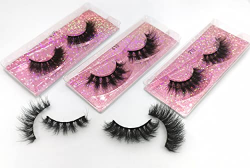 20 Pairs Natural Look Faux Mink Eyelashes Pack - 1 Pair Variation