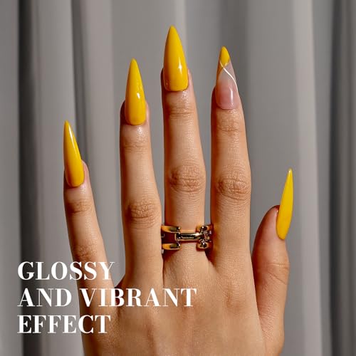 MelodySusie Neon Yellow Gel Nail Polish - 0.5fl oz, High Gloss