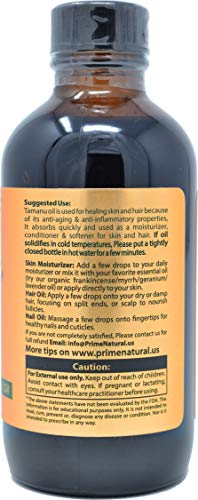 Organic Tamanu Oil 4oz - Pure Cold Pressed Nut Oil with Deep Nutty & Woodsy Scent