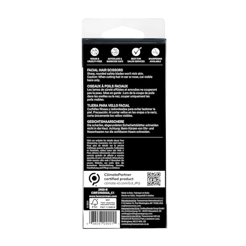 Tweezerman Stainless Steel Facial Hair Scissors with Rounded Tip
