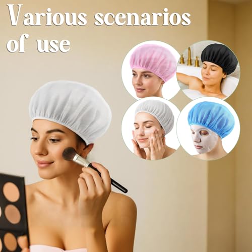 4 Pack Mesh Sleep Bonnets for Women - Soft, Breathable Hair Nets