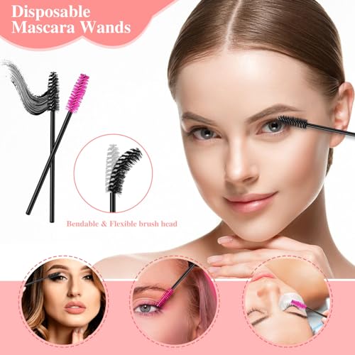 BESARME Disposable Makeup Applicator Kit - 260-Piece Set with Organizer Box