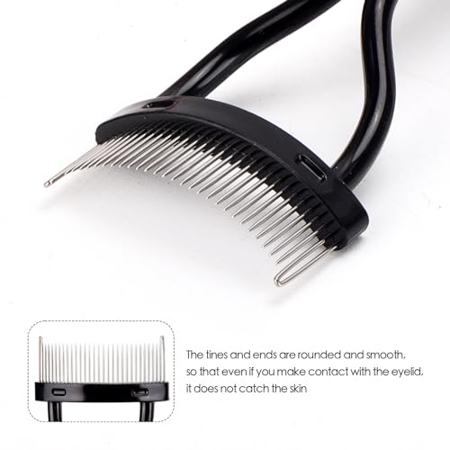 Eyelash Separator Tool Set - 4 Metal Lash Combs for Perfect Lashes