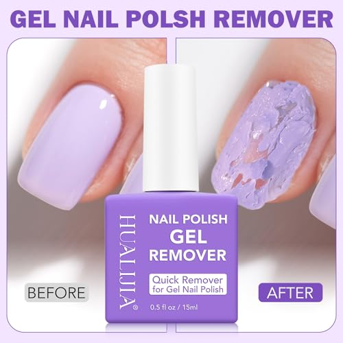 HUALIJIA Gel Nail Polish Remover Kit – Fast, Easy, No Soaking