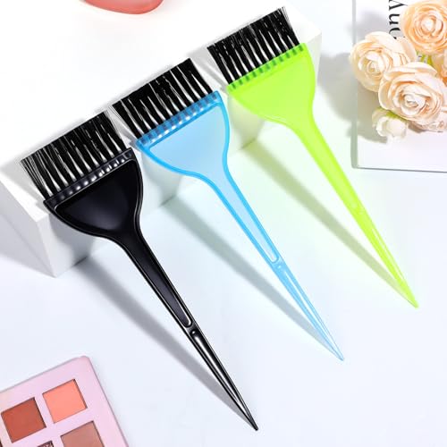 Hair Dye Brush Set — 3 Color Applicator Brushes for Even Tinting