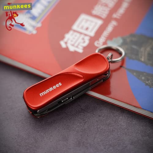 6-in-1 Manicure Keychain Multi-Tool with Nail Clippers & Tweezers