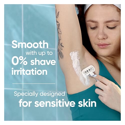Gillette Venus Deluxe Smooth Sensitive Razor Blade Refills, 4 Count