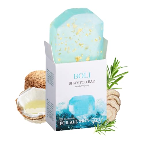 BOLI Rosemary Strengthening Shampoo Bar - Natural Volumizing Hair Care
