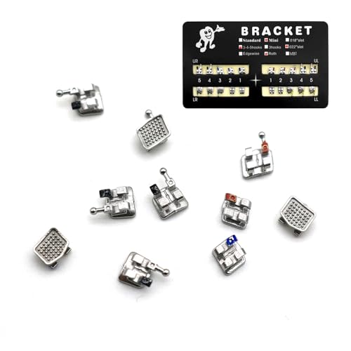 SEAVERRS Mini Roth Brackets with Hook - 5 pcs, 345 Teeth Model