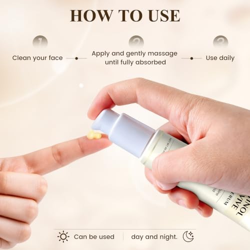 Retinol & Caffeine Eye Serum for Dark Circles & Puffiness – Hydrating Under Eye Treatment, 40ml