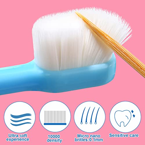 Fresh Style Patelai 6 Pcs Toddler Nano Toothbrush with 20000 Soft Bristles