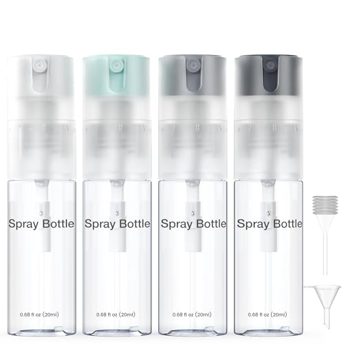 Bomeiyi 0.7oz Refillable Spray Bottle Grey - Fine Mist, Leak Proof Travel