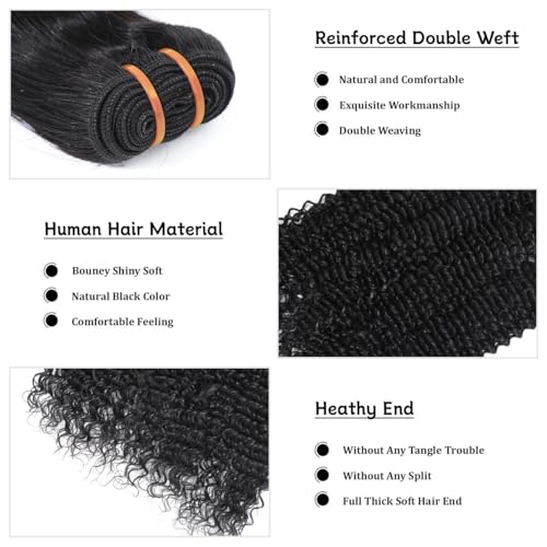 16A Raw Body Wave Human Hair Bundles Human Hair 100% Unprocessed Brazilian Boutique Virgin Hair Extensions,Double Wefts,Triple Lifespan (Body Wave 1 Bundle, 30 inch)