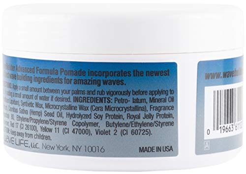 WaveBuilder Advanced Formula Super Wax Pomade 3.5 oz for Waves
