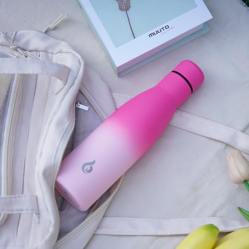 BJPKPK 17oz Insulated Stainless Steel Water Bottle - Midnight Black