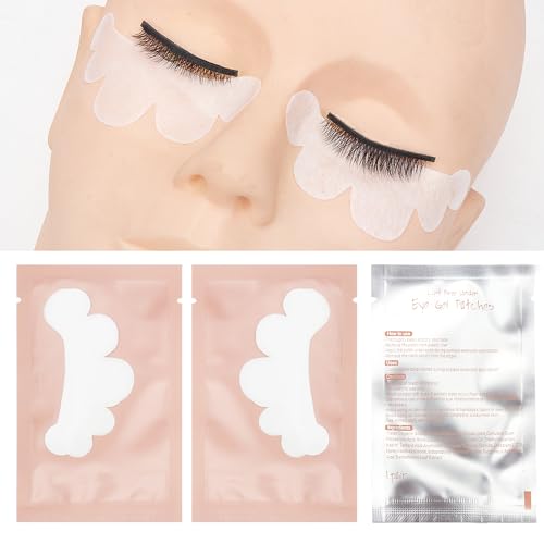Pink Gel Pads for Eyelash Extensions 100 Pairs - Under Eye Masks for Lash Professionals
