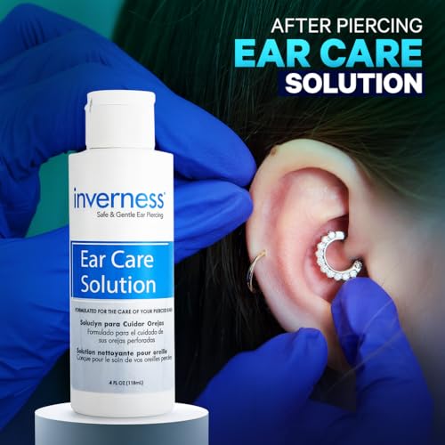 Inverness After Piercing Ear Care Solution 4 oz - 2-Pack for Gentle Healing