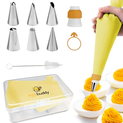 Deviled Egg Piping Tool Set – 9-Piece Silicone Decorating Kit