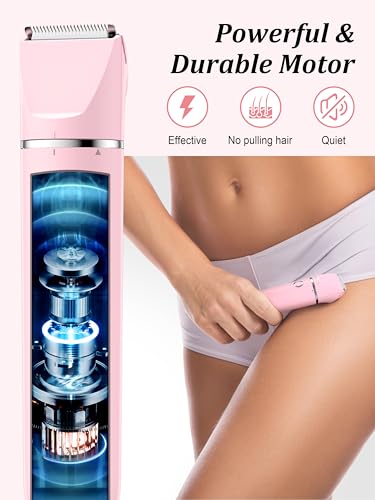 Cayzor 2-in-1 Electric Bikini Trimmer & Shaver for Women - Waterproof