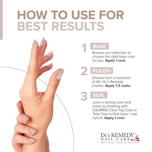 Dr.'s Remedy Enriched Nail Polish - Nurture Nude Pink, Non-Toxic & Vegan